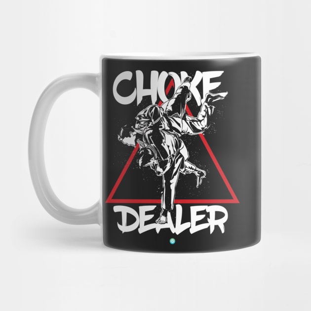 brazilian jiu jitsu choke dealer mma gift idea by woormle